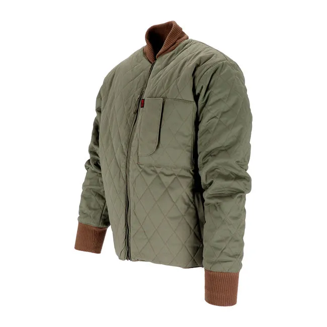 13 And A Half Magazine Long Haul Jacket Army Green