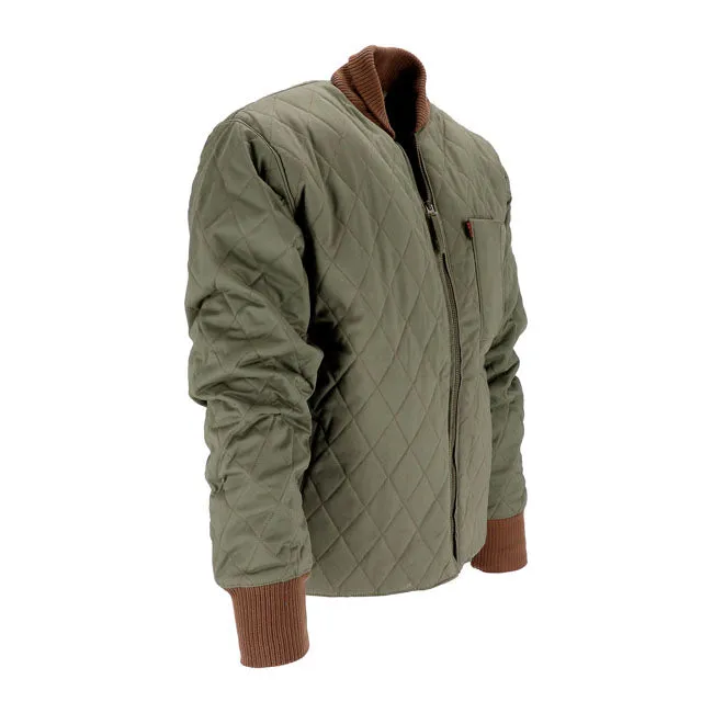 13 And A Half Magazine Long Haul Jacket Army Green