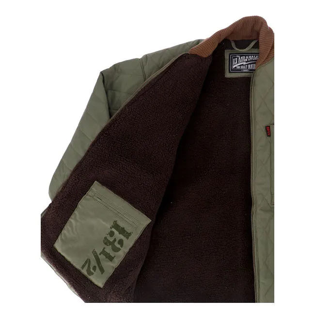 13 And A Half Magazine Long Haul Jacket Army Green