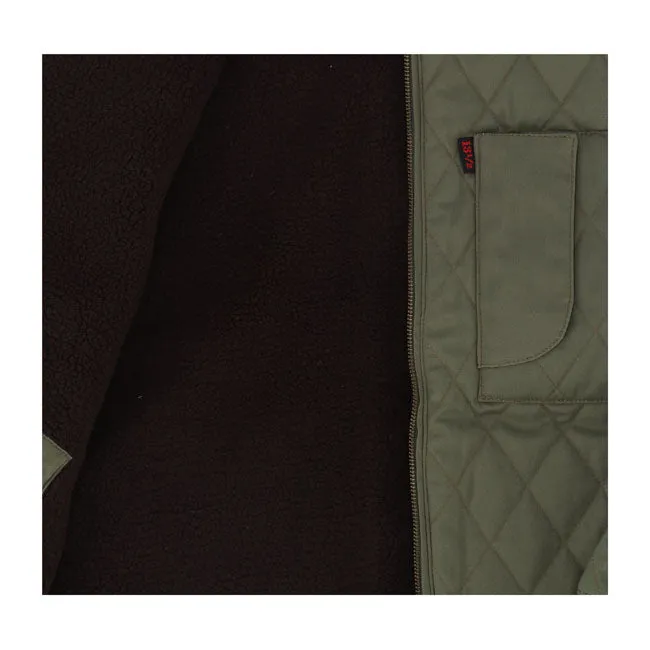 13 And A Half Magazine Long Haul Jacket Army Green