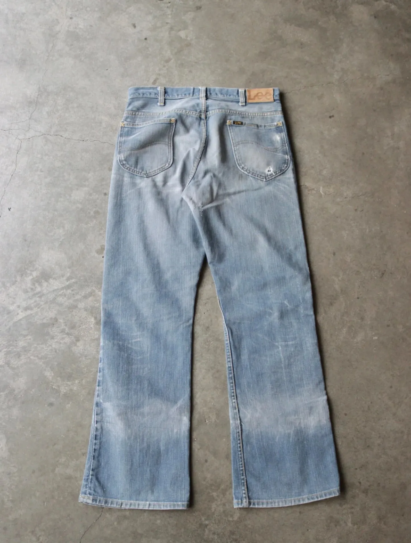 1960S LEE FLARED SILVER FADED PANTS