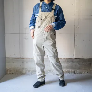 1990-00s 'Columbia' light beige color detachable overall