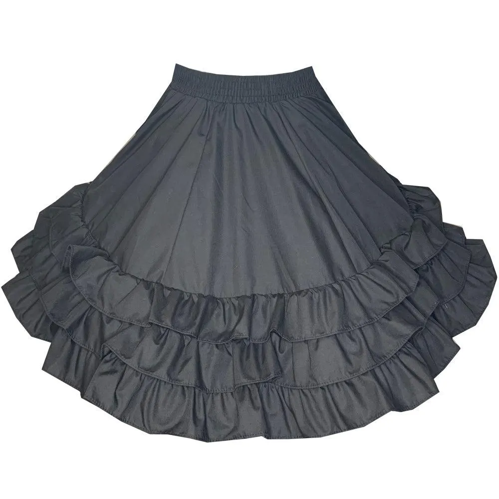 3 Ruffle Square Dance Skirt