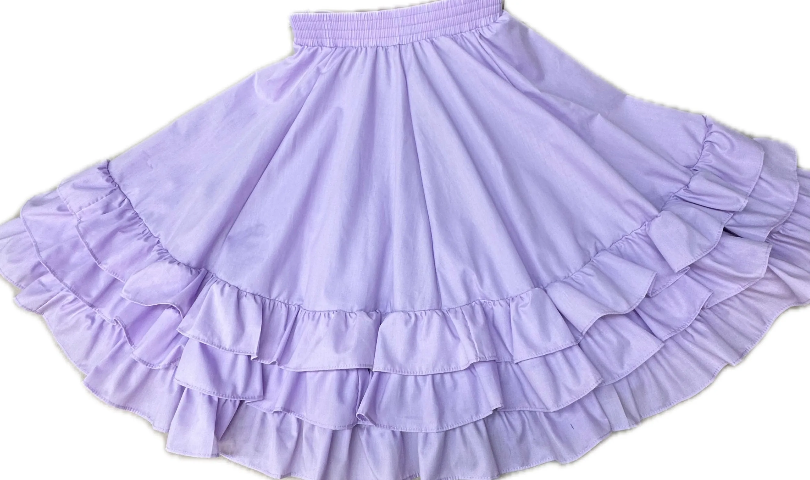 3 Ruffle Square Dance Skirt