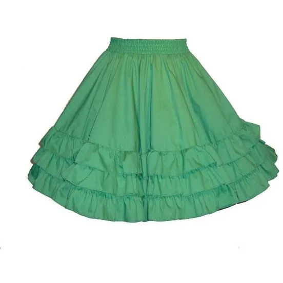 3 Ruffle Square Dance Skirt