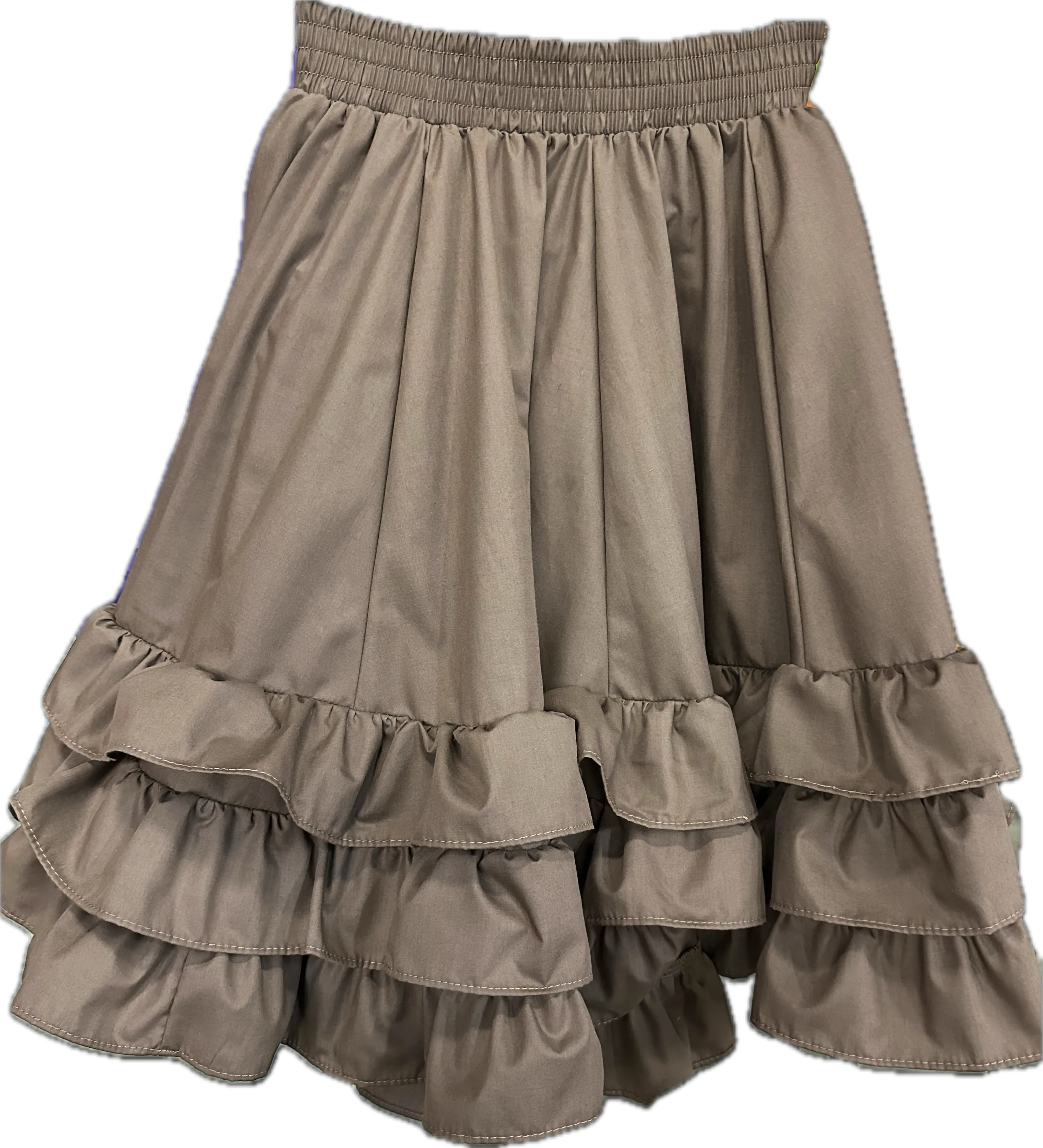 3 Ruffle Square Dance Skirt