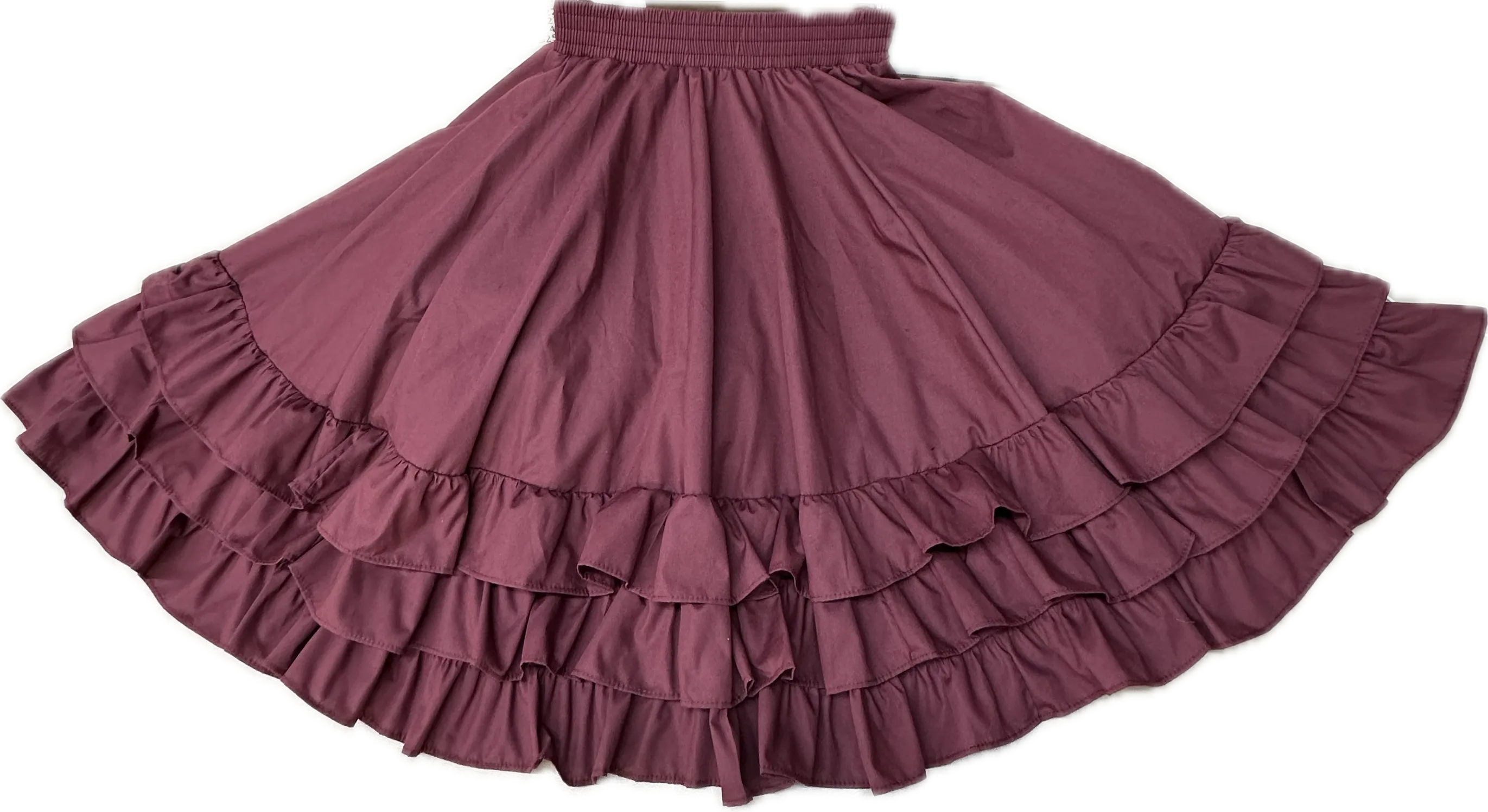 3 Ruffle Square Dance Skirt