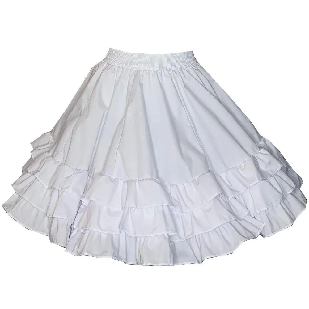3 Ruffle Square Dance Skirt