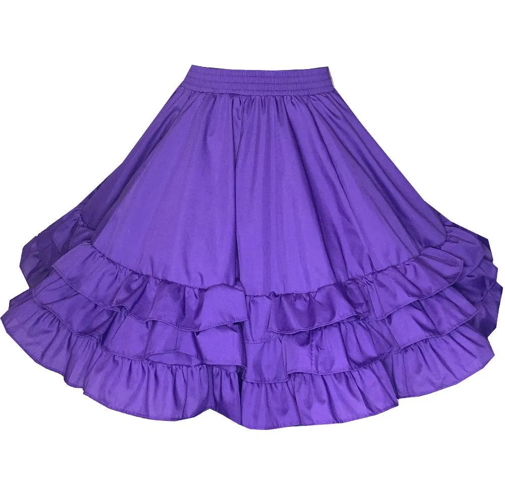 3 Ruffle Square Dance Skirt