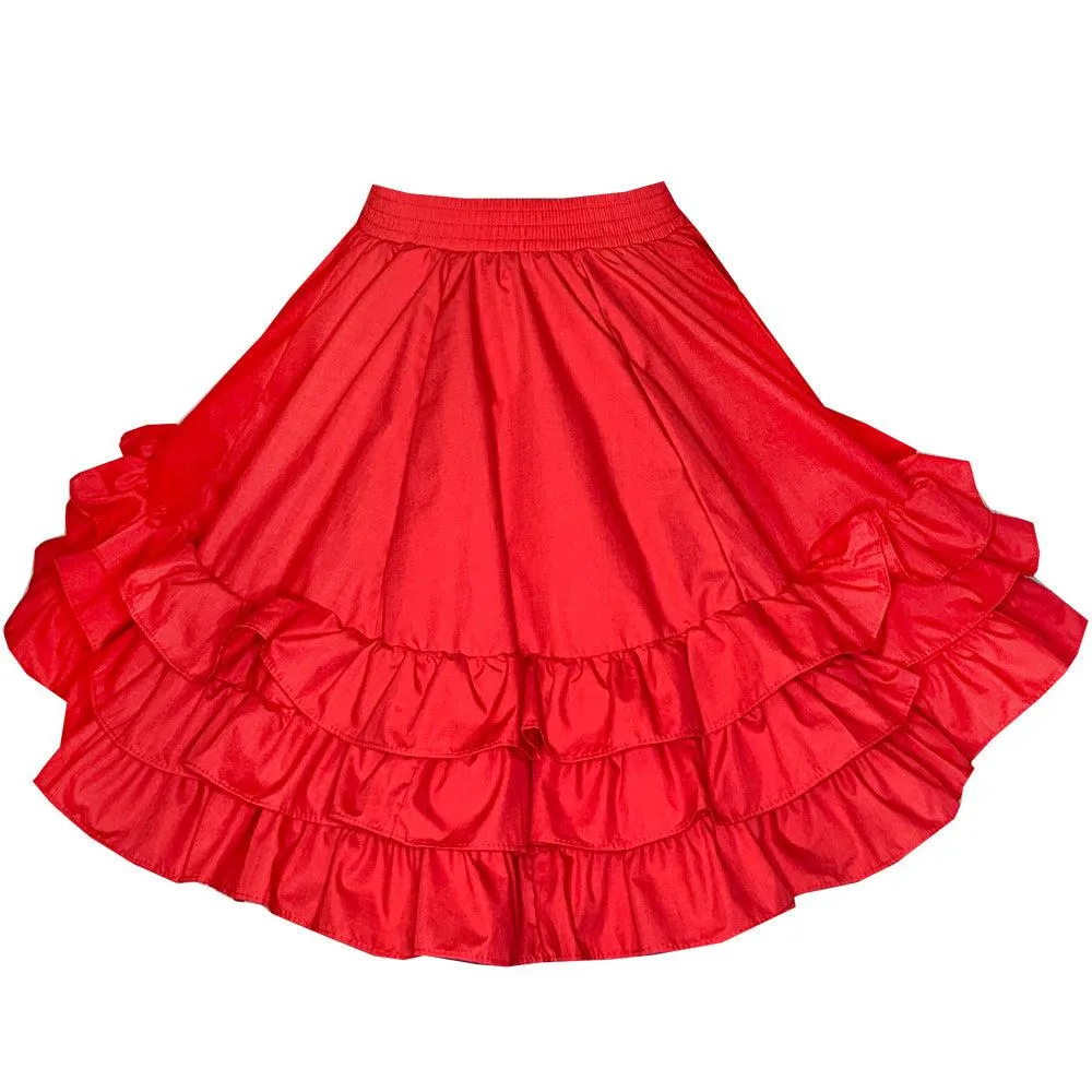 3 Ruffle Square Dance Skirt