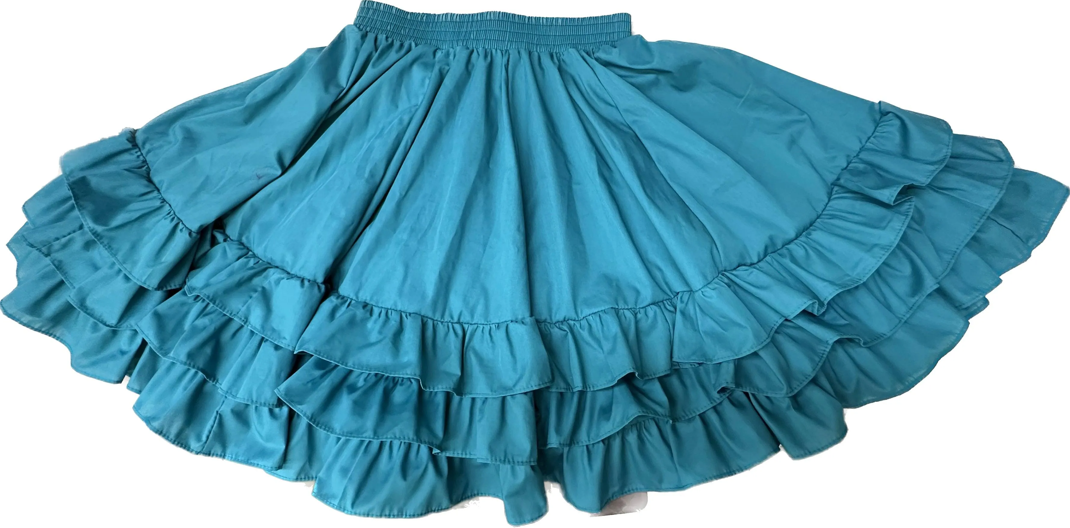 3 Ruffle Square Dance Skirt