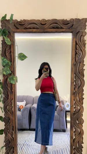 49) Korean skirt 36 waist/l:29