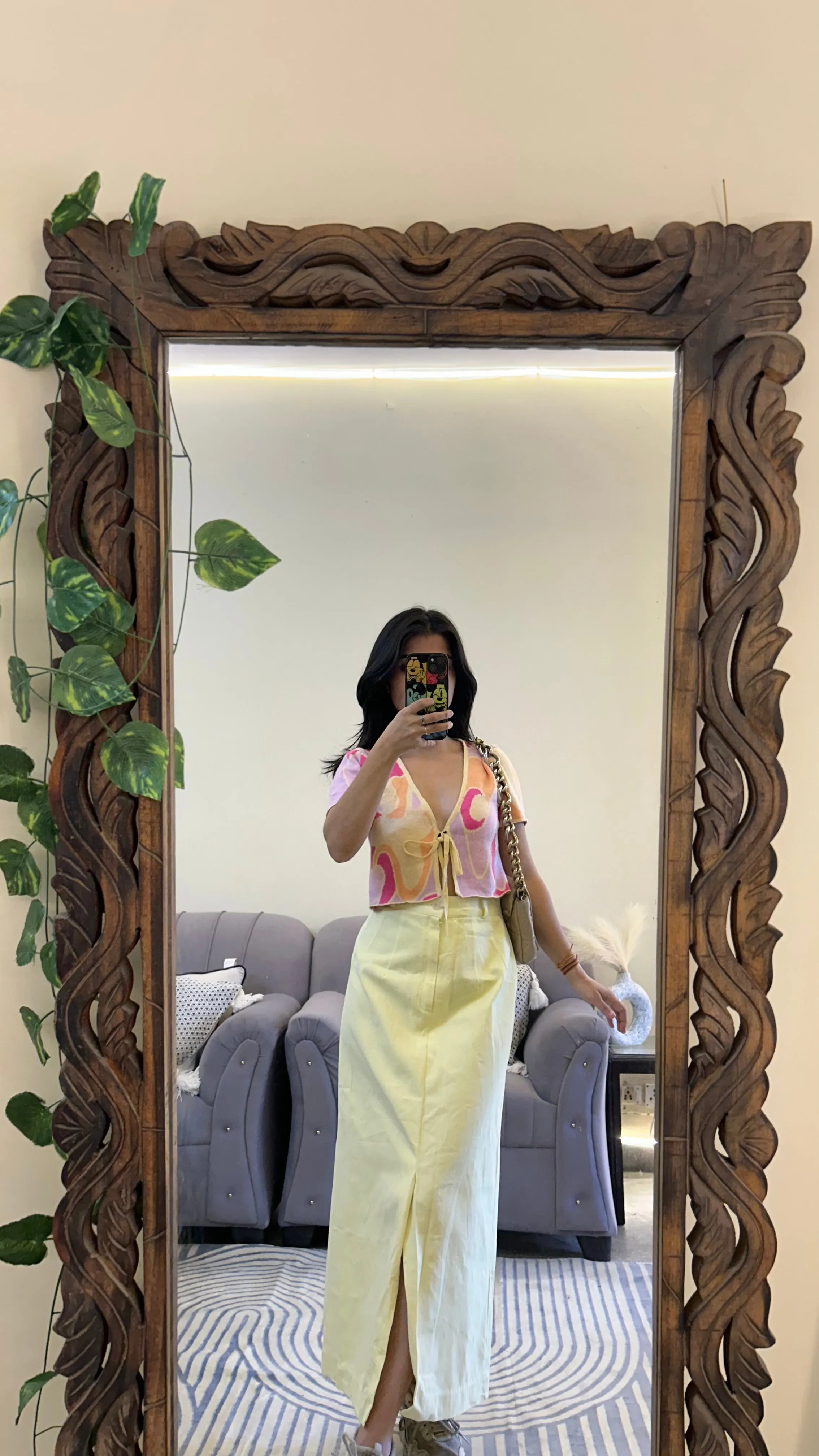 53 Korean skirt 26 waist/l:32