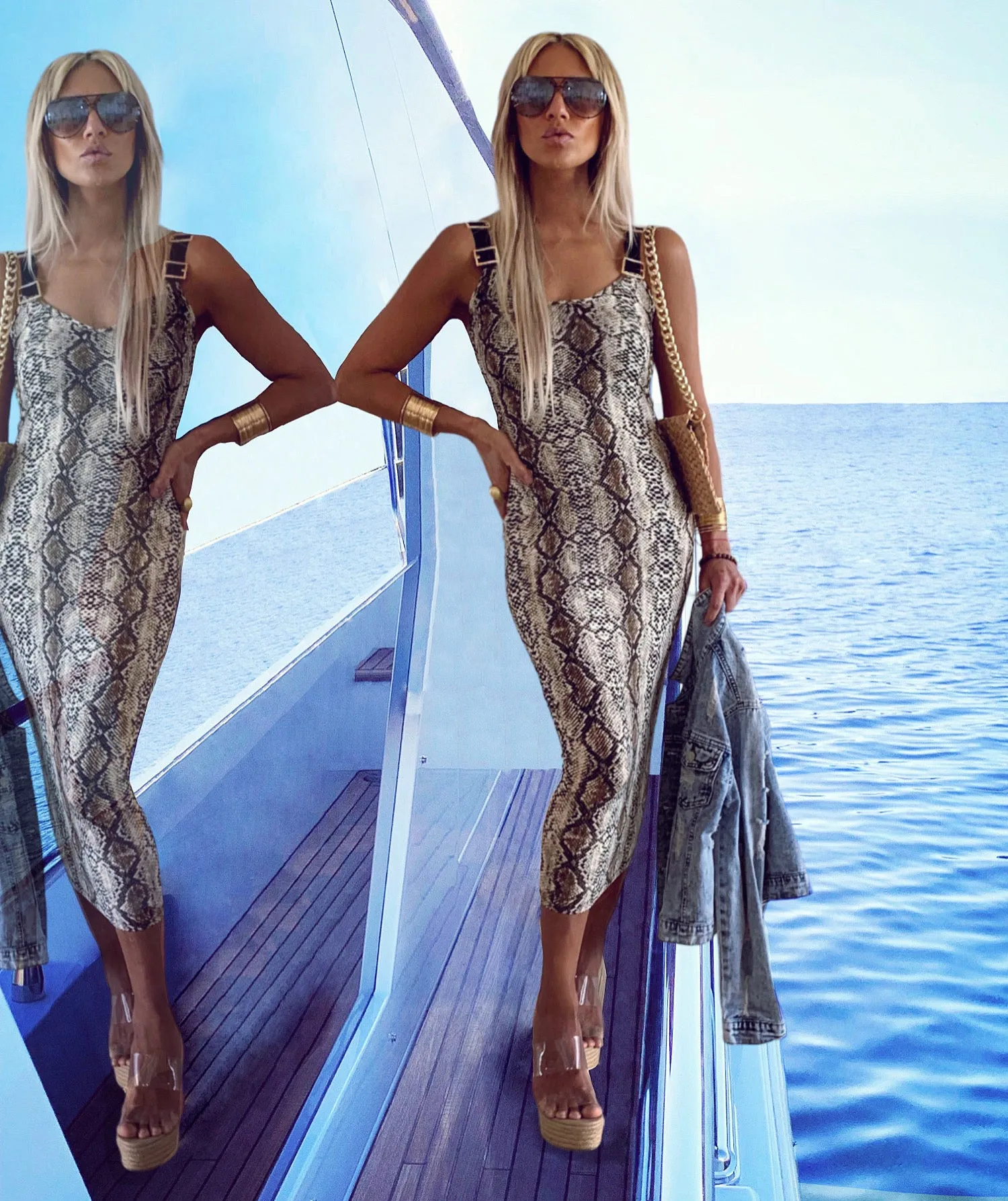 88 Print Maxi Dress - The Milano Si