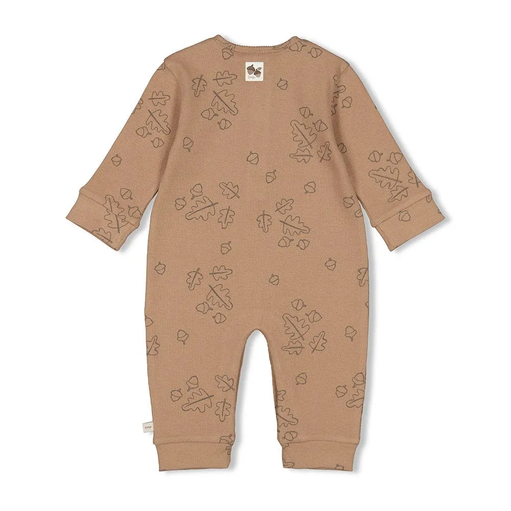 ACORN - 2x2 Rib Knit Allover Print Classic Overall