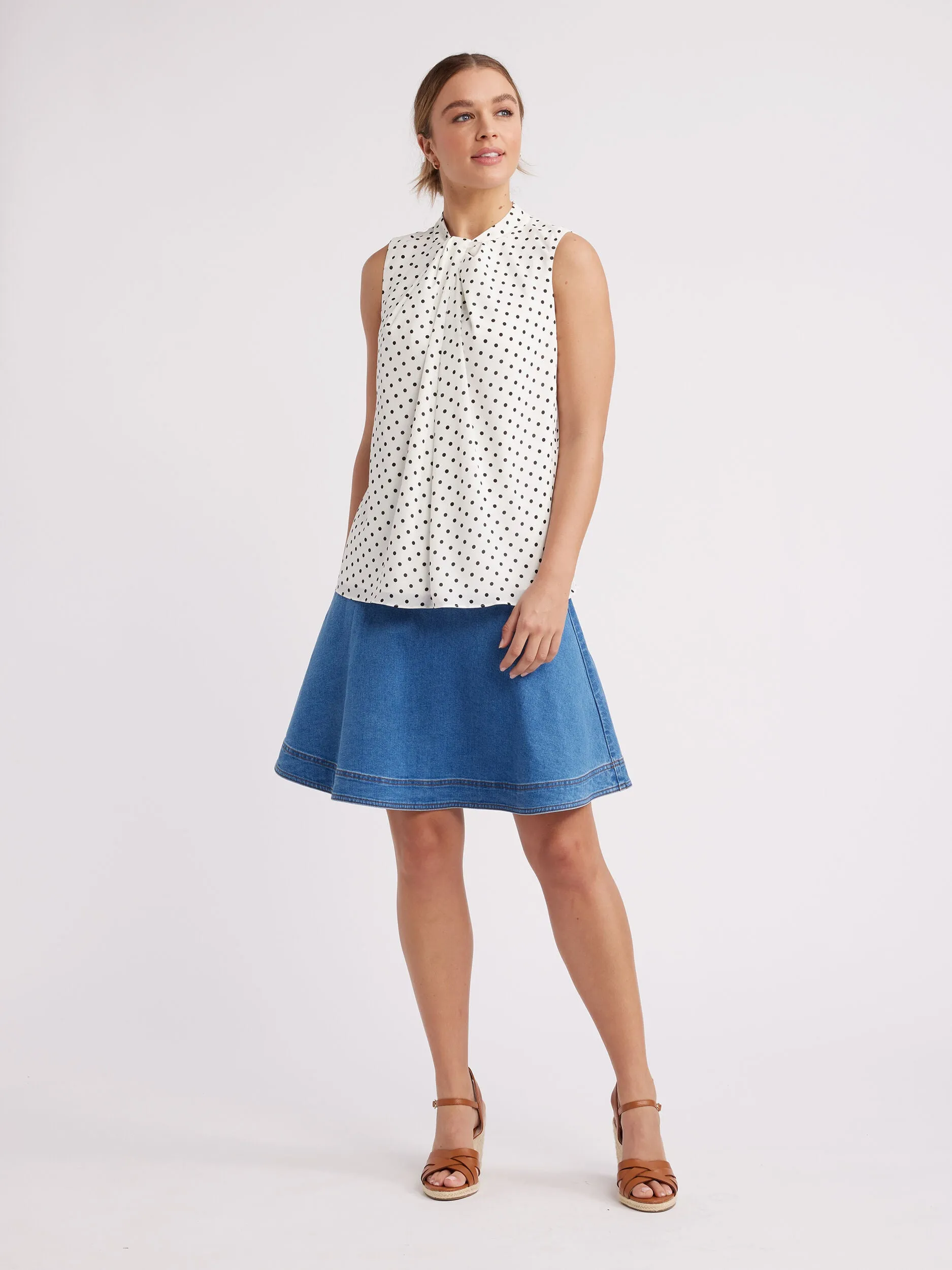 Alexandra Spot Top