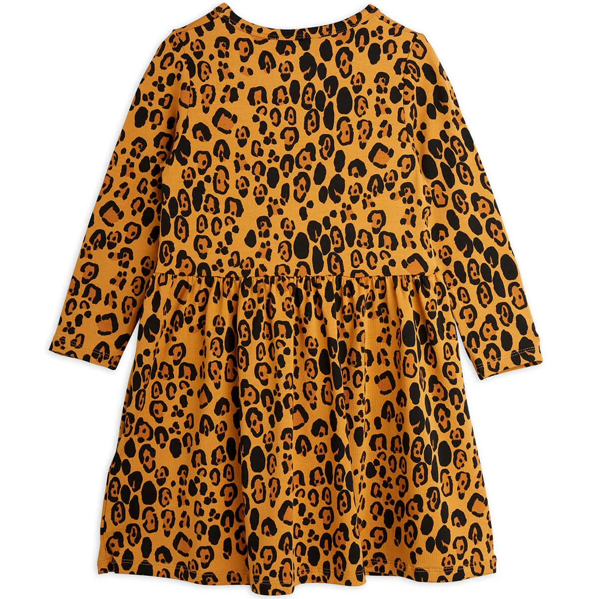 Basic Leopard Long Sleeve Dress by Mini Rodini