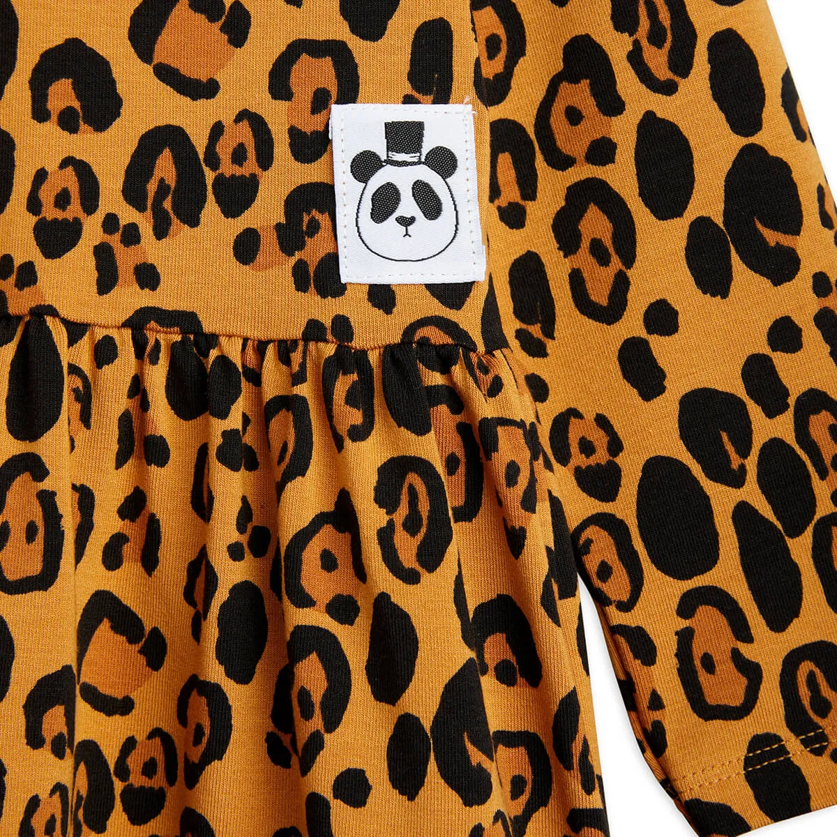 Basic Leopard Long Sleeve Dress by Mini Rodini