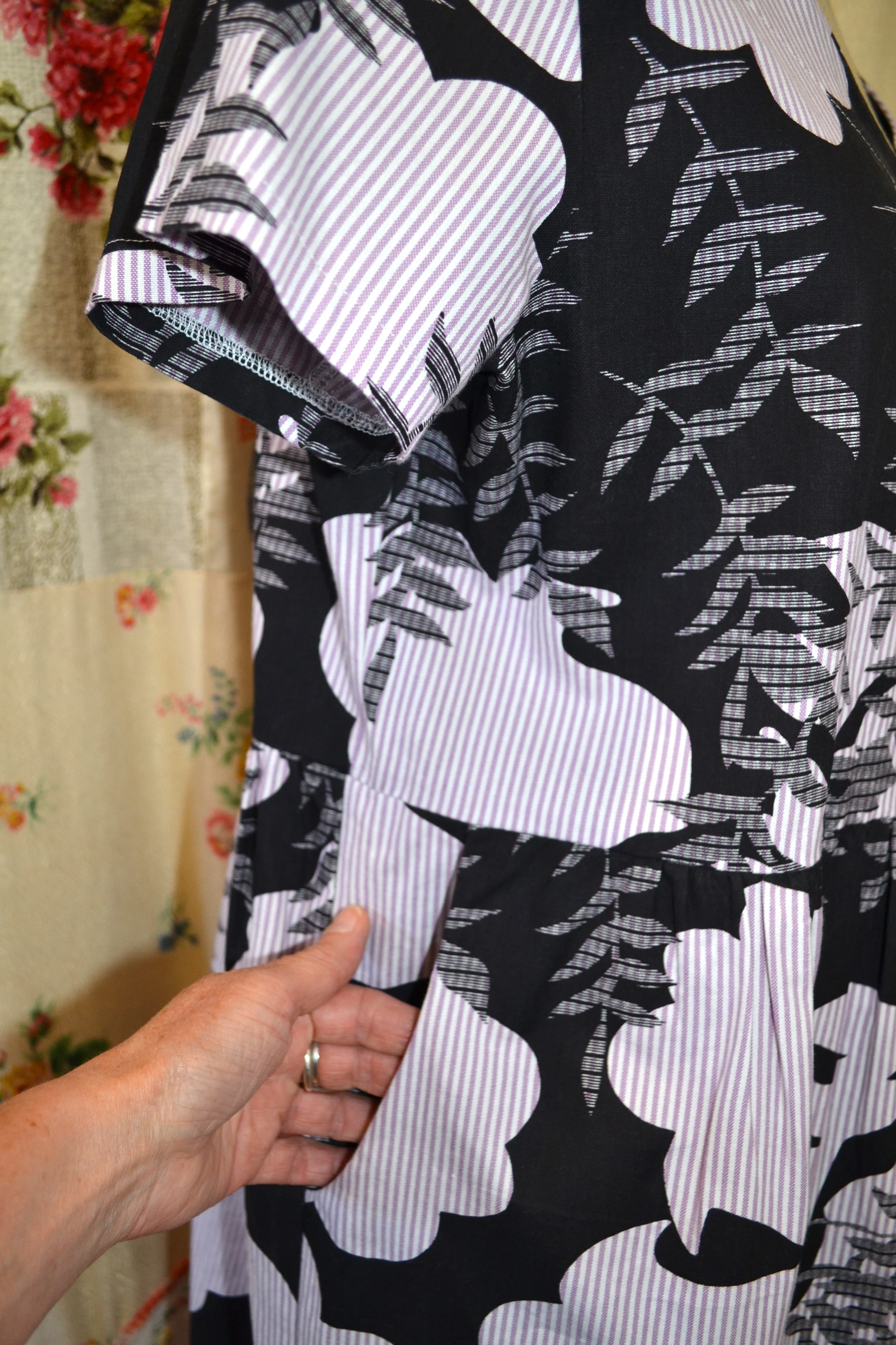 Berserk Spring Fling cotton Gathered Dress with pockets