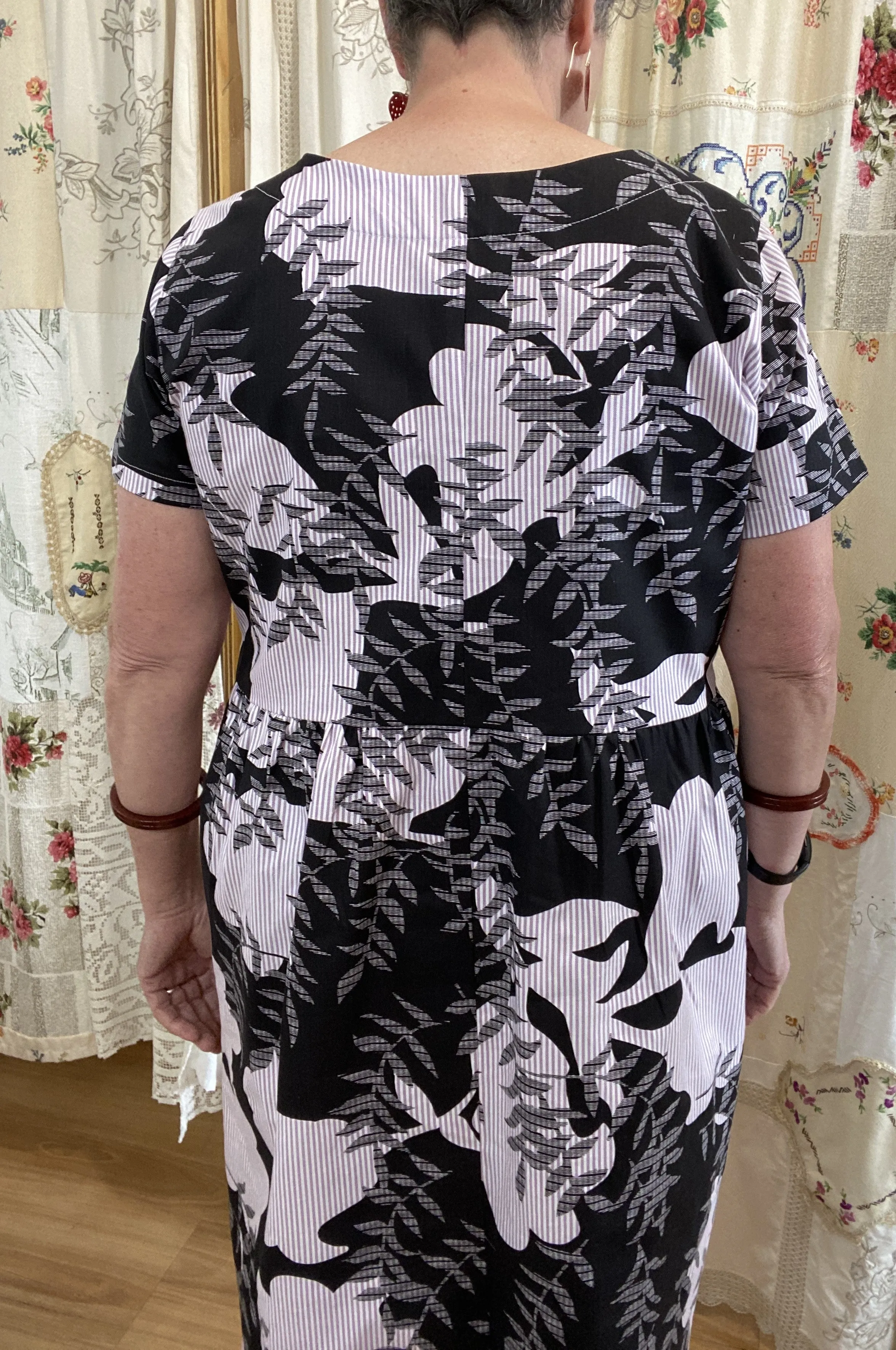 Berserk Spring Fling cotton Gathered Dress with pockets