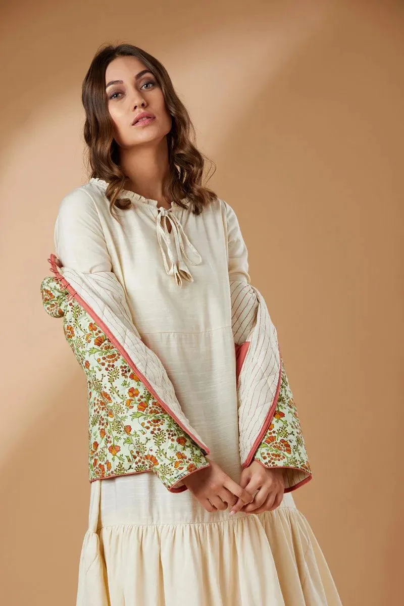 Block printed short coat – Cotton
