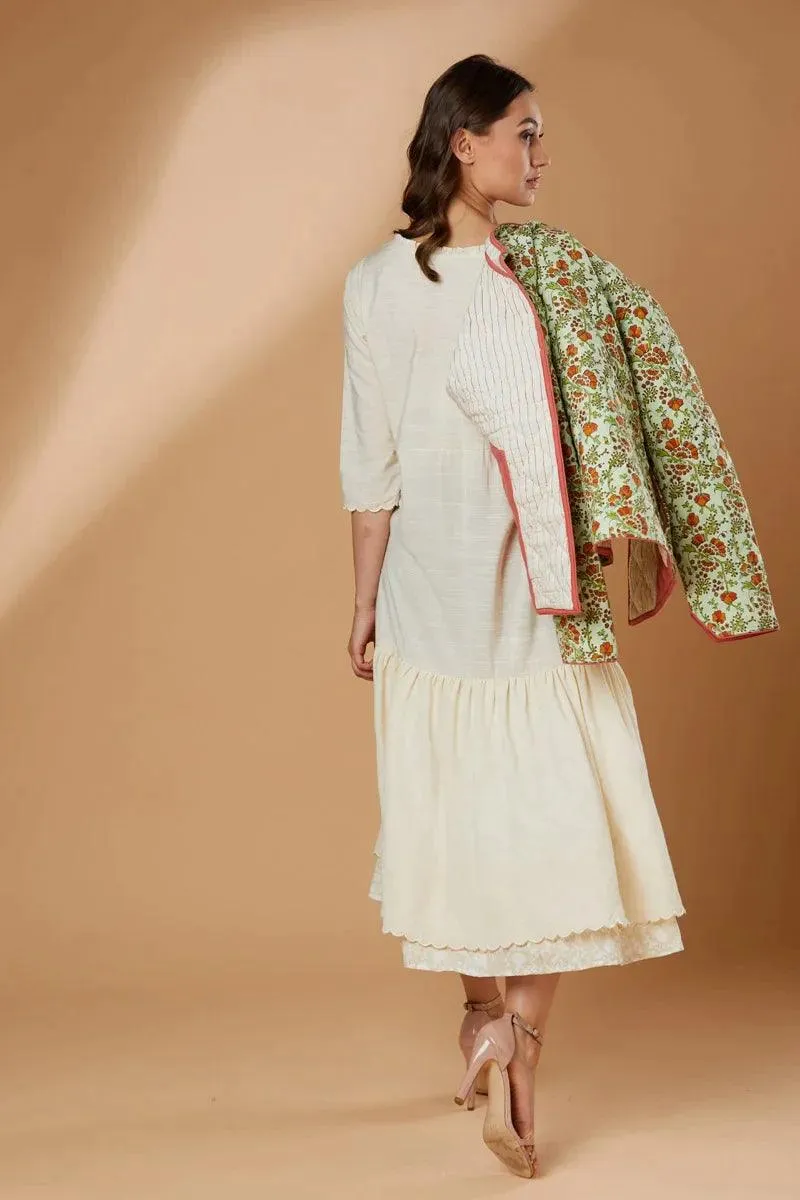Block printed short coat – Cotton