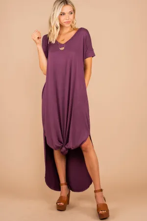 Bring You Home Eggplant Purple Maxi Dress
