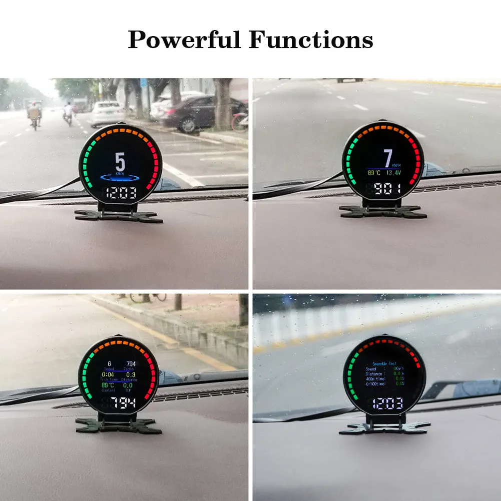 Car Obd Hud Head-Up Display Multi-functional Speedometer Digital