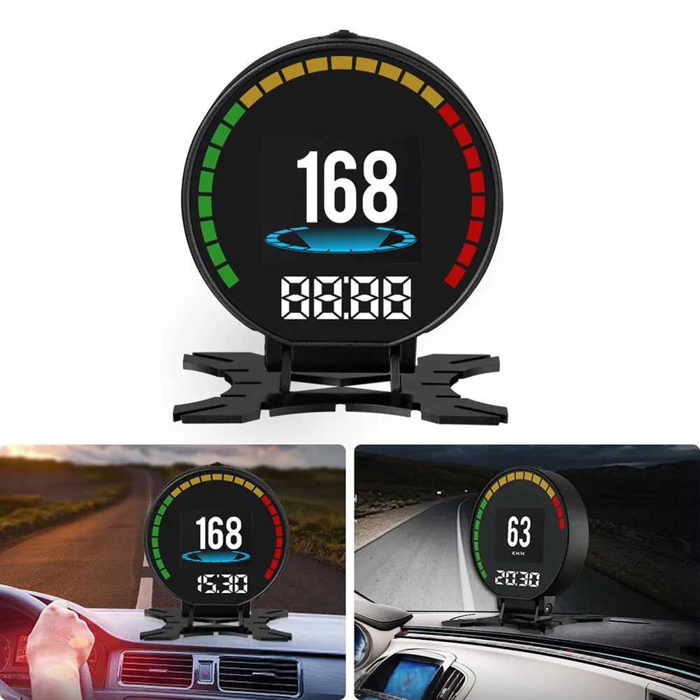 Car Obd Hud Head-Up Display Multi-functional Speedometer Digital