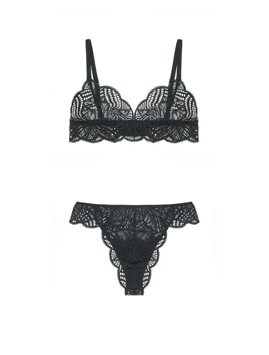 Deilen Triangle Bra & Brazillian Brief