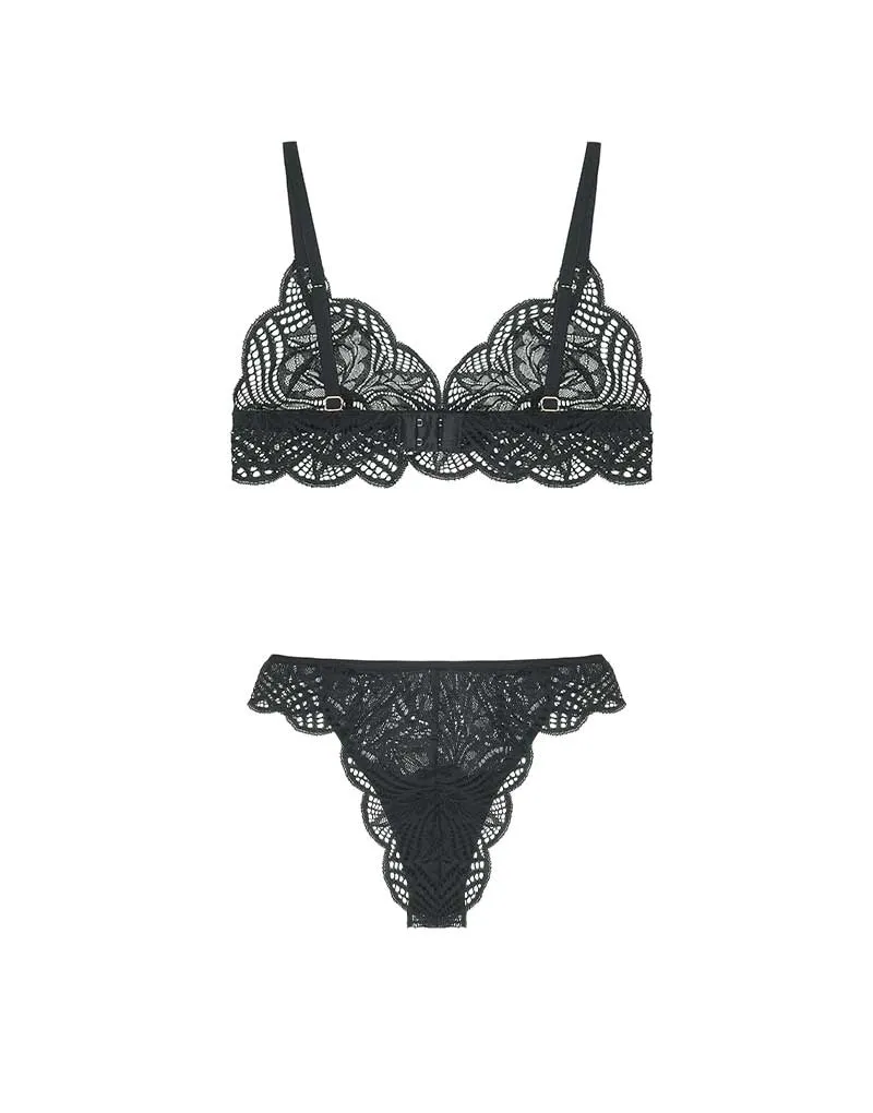 Deilen Triangle Bra & Brazillian Brief