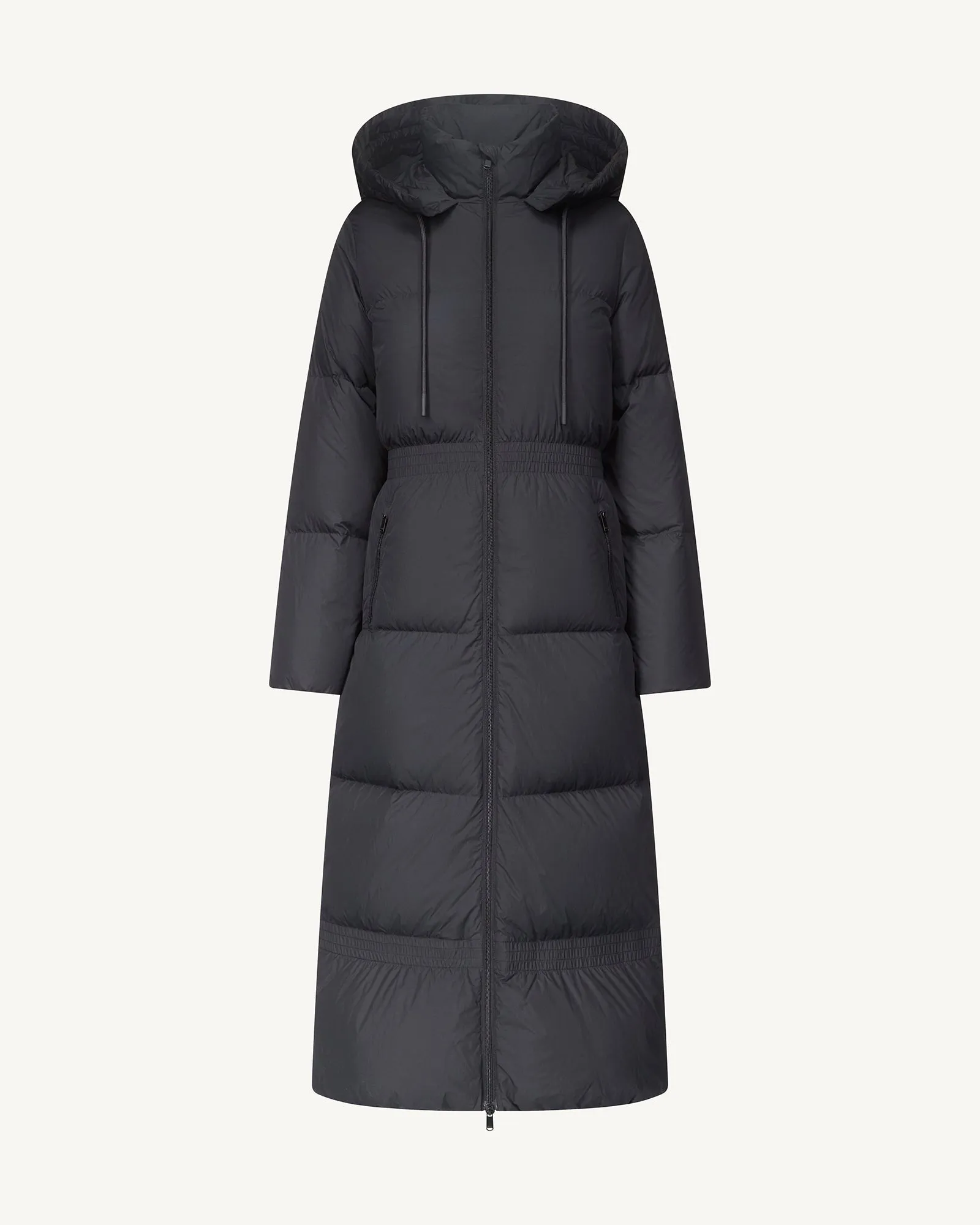Della Extreme Cold extra-long parka coat Black