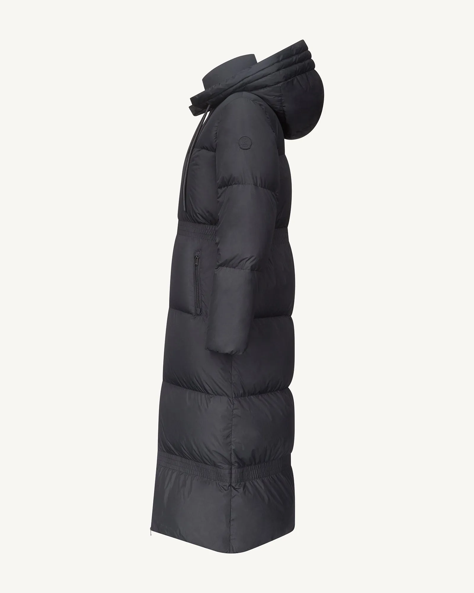 Della Extreme Cold extra-long parka coat Black
