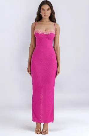 Delphine | Stretch Maxi Dress - Pink