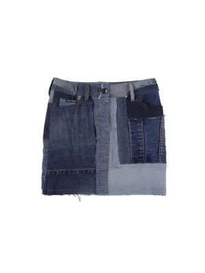 Dolce&amp;Gabbana   Cotton denim mini skirt 