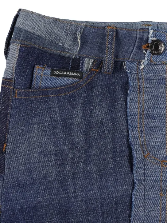 Dolce&amp;Gabbana   Cotton denim mini skirt 