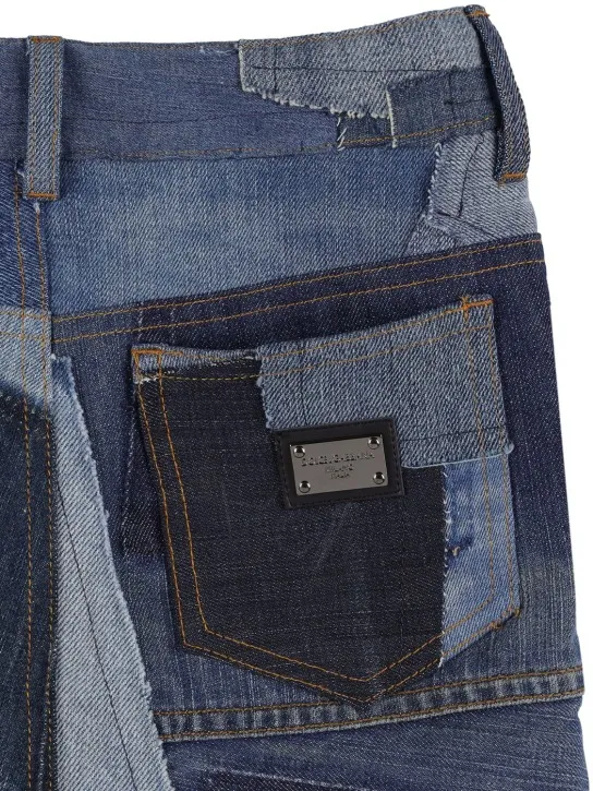 Dolce&amp;Gabbana   Cotton denim mini skirt 