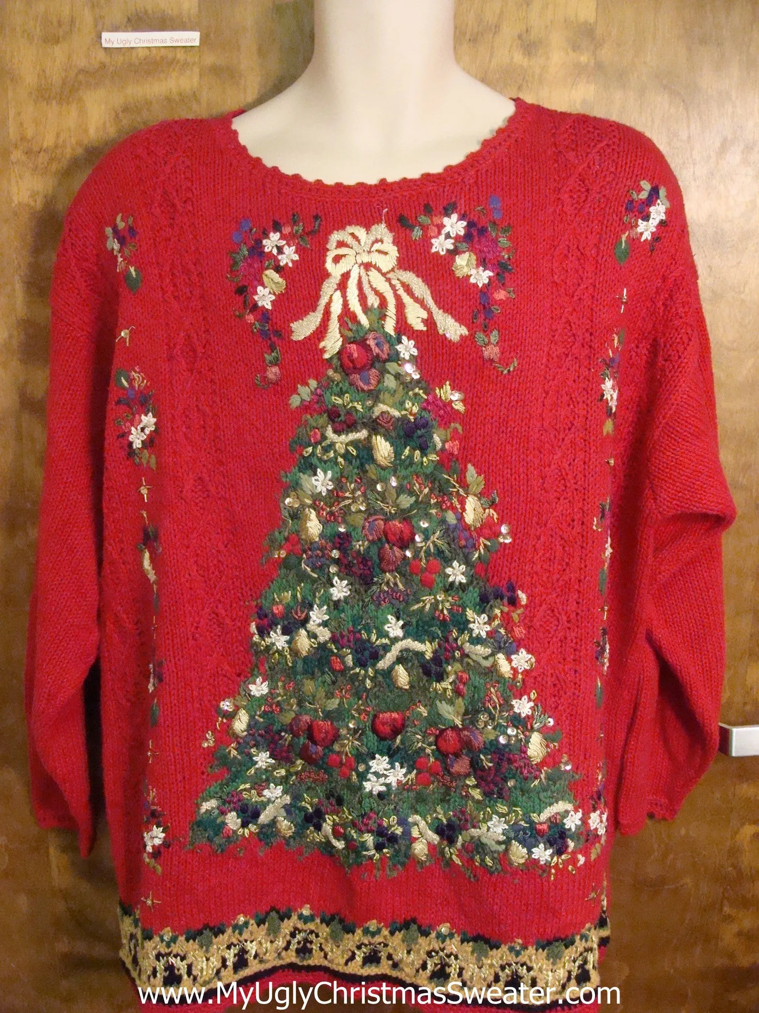 Elaborate Tree Ugly Sweater for Xmas