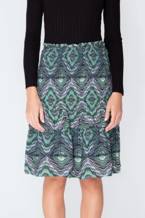 EMILY SKIRT (GREEN/MULTI) 23"