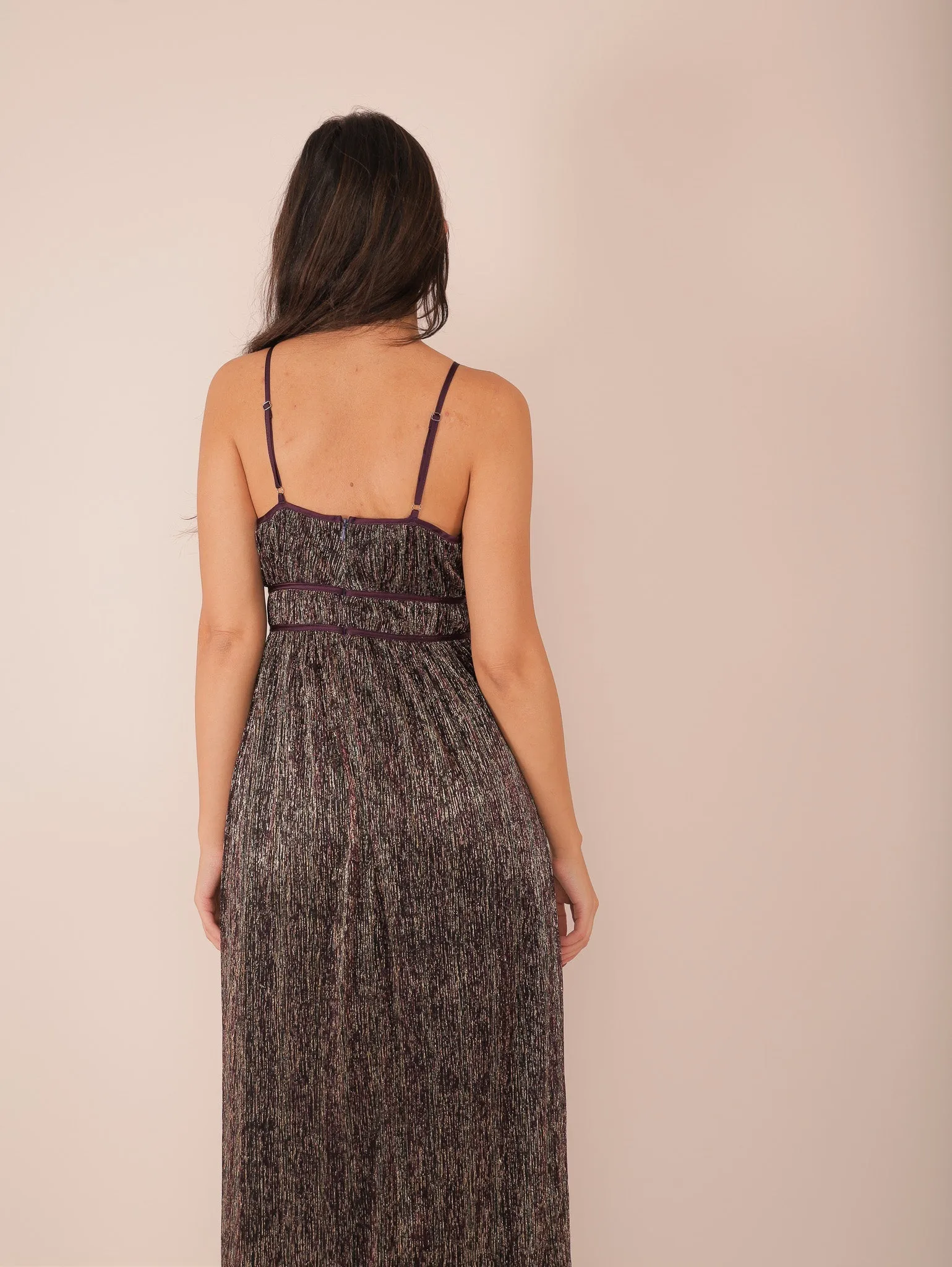 Evelette Shiny Maxi Dress
