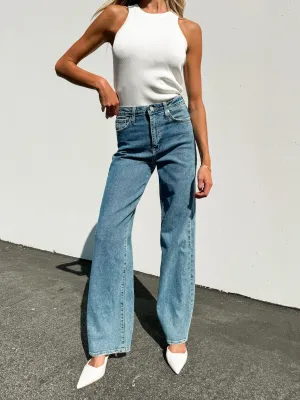 Far Out Wide Leg Jeans in Medium