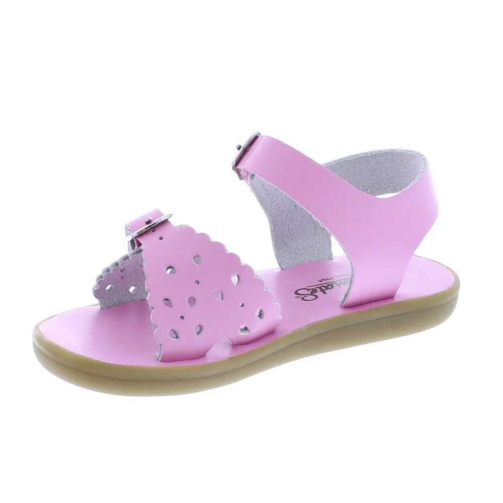 Footmates Girls Sustainable Sandals - Eco-Ariel Microfiber - Bubblegum Pink