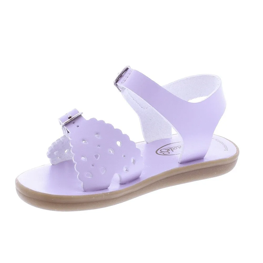 Footmates Girls Sustainable Sandals - Eco-Ariel Microfiber - Lavender