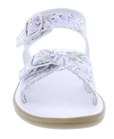 Footmates Girls Sustainable Sandals - Eco-Ariel Microfibre - Floral Bloom