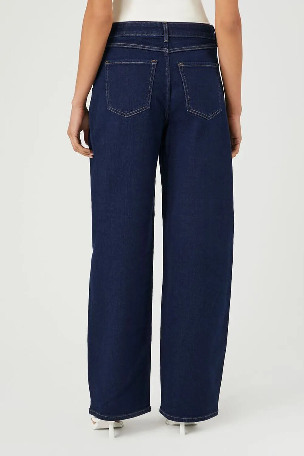 Forever 21 Mid Rise Baggy Jeans, Denim