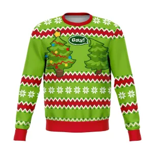 Gay Christmas Tree Funny Ugly Christmas Sweater