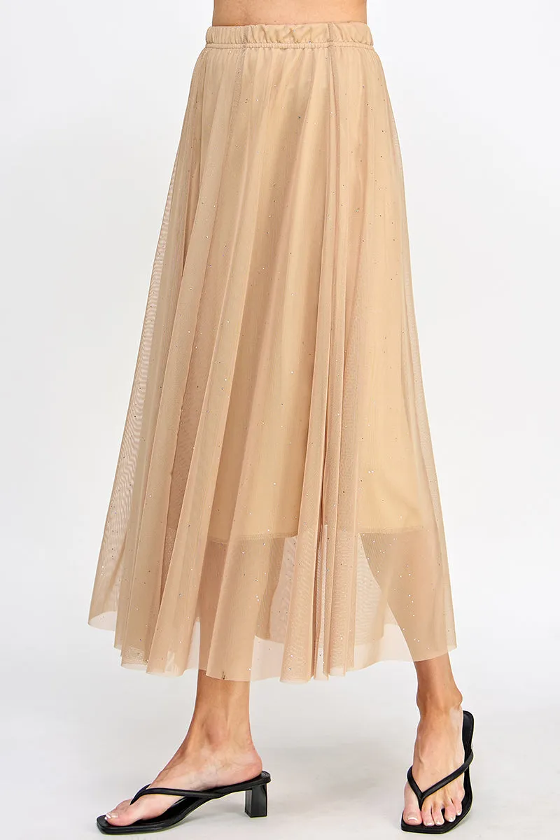 Glitter Mesh Skirt-6046MG-ARD1