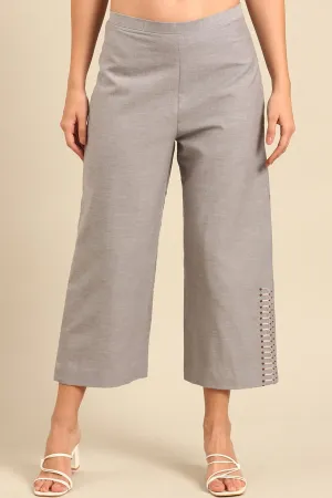 Grey Flared Pants