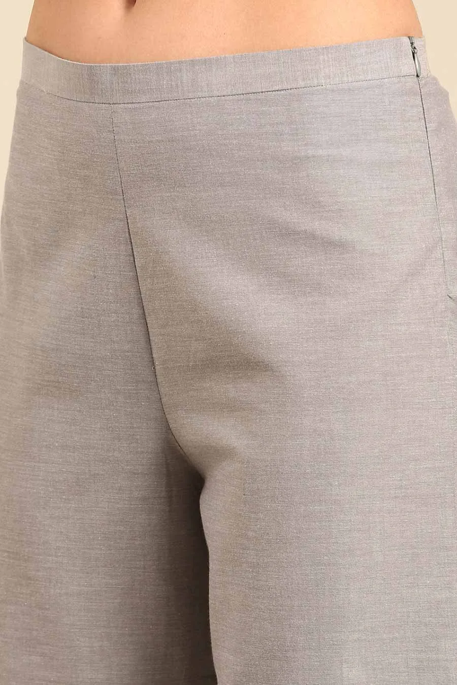 Grey Flared Pants