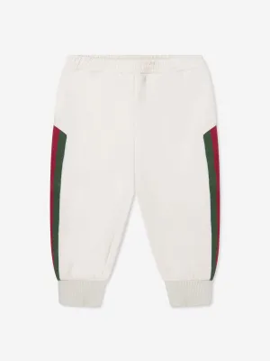 Gucci Baby Boys Joggers in Ivory